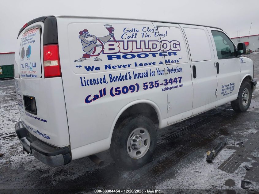 2014 CHEVROLET EXPRESS 2500 WORK VAN 1GCWGFCA8E1123124