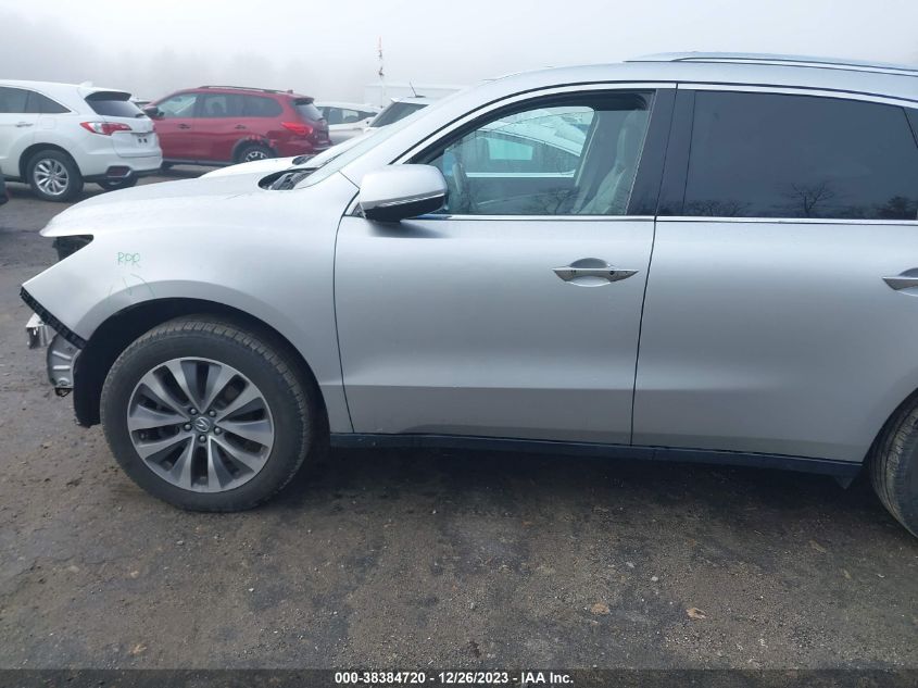 2014 ACURA MDX TECHNOLOGY - 5FRYD4H61EB023236