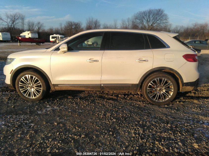 2016 LINCOLN MKX RESERVE - 2LMTJ8LR2GBL24627