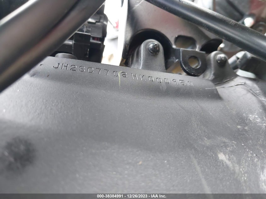 VIN JH2SC7708HK000950 2017 HONDA CBR1000 RR
