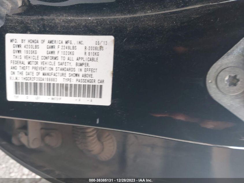 2013 HONDA ACCORD LX - 1HGCR2F35DA198883