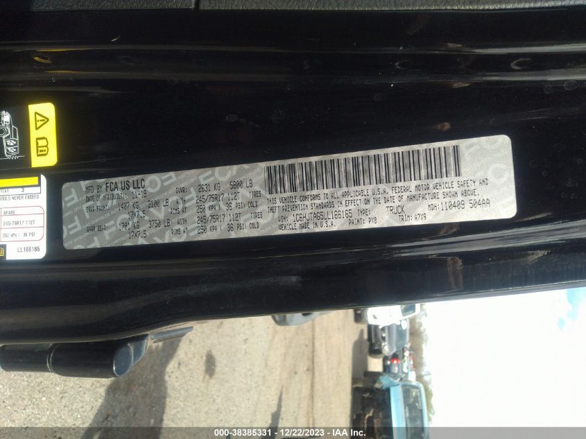 2020 JEEP GLADIATOR SPORT S 4X4 - 1C6HJTAG5LL166165