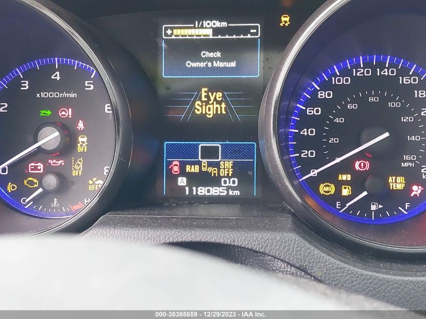 2017 SUBARU OUTBACK - 4S4BSFTC9H3307720