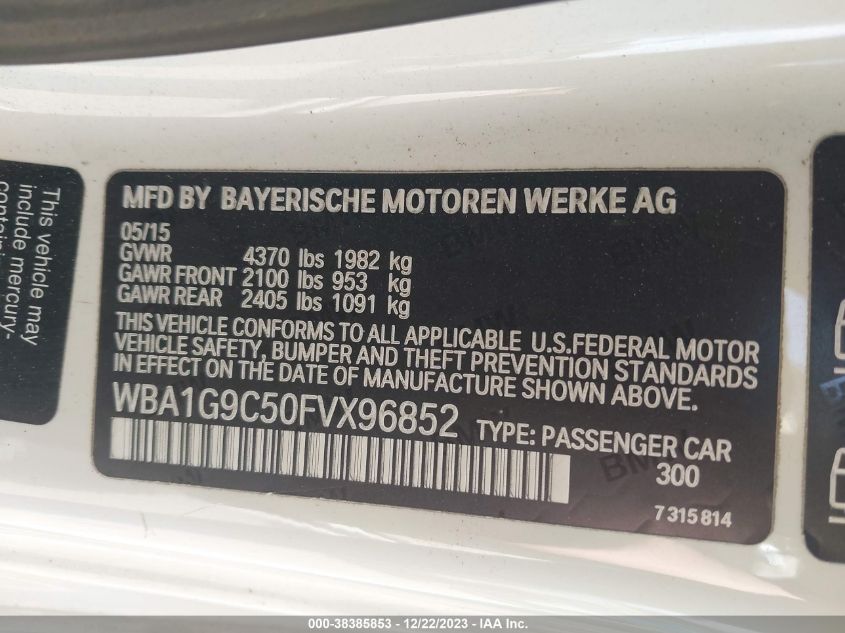 2015 BMW 228I WBA1G9C50FVX96852
