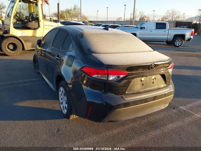 VIN 5YFEPMAE3NP375011 2022 TOYOTA COROLLA LE