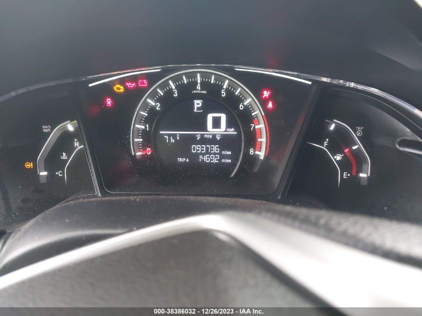 2018 HONDA CIVIC LX - 19XFC2F50JE030527
