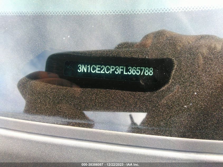 2015 NISSAN VERSA NOTE S (SR)/S PLUS/SL/SR/SV - 3N1CE2CP3FL365788