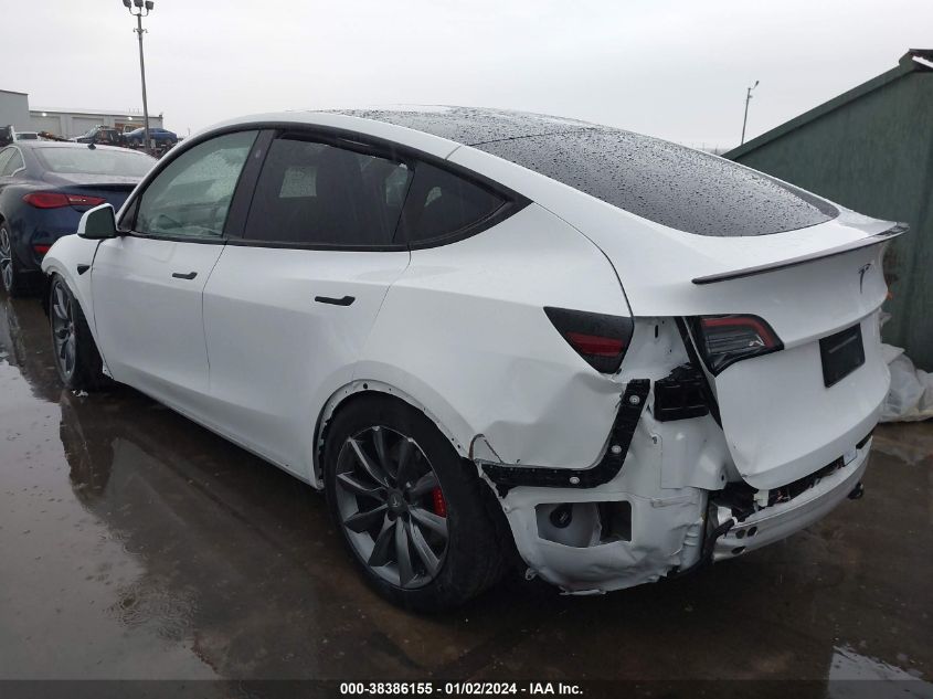 2022 TESLA MODEL Y PERFORMANCE DUAL MOTOR ALL-WHEEL DRIVE - 7SAYGDEF3NF396262