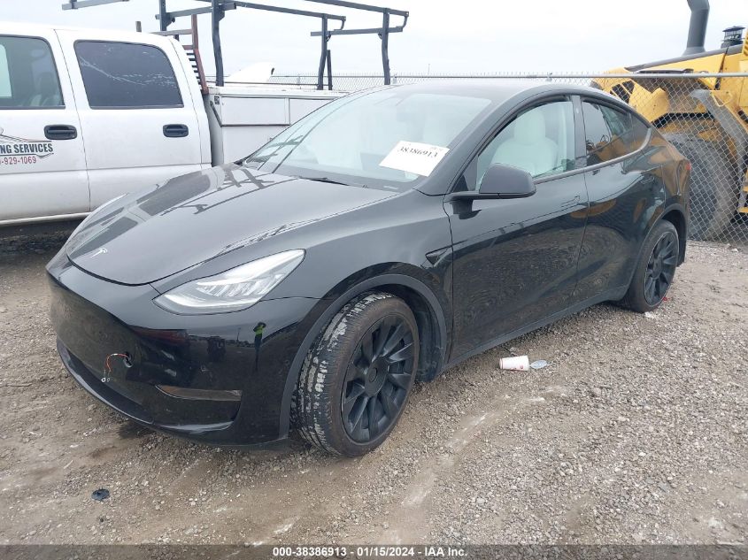 2022 TESLA MODEL Y LONG RANGE DUAL MOTOR ALL-WHEEL DRIVE - 7SAYGAEE4NF428982