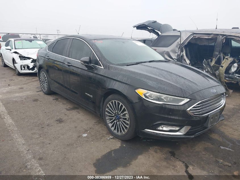 2017 FORD FUSION HYBRID TITANIUM - 3FA6P0RU2HR356351