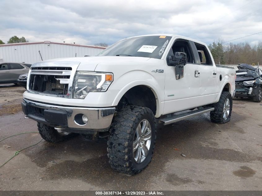 2014 FORD F-150 LARIAT - 1FTFW1ET1EFC67489
