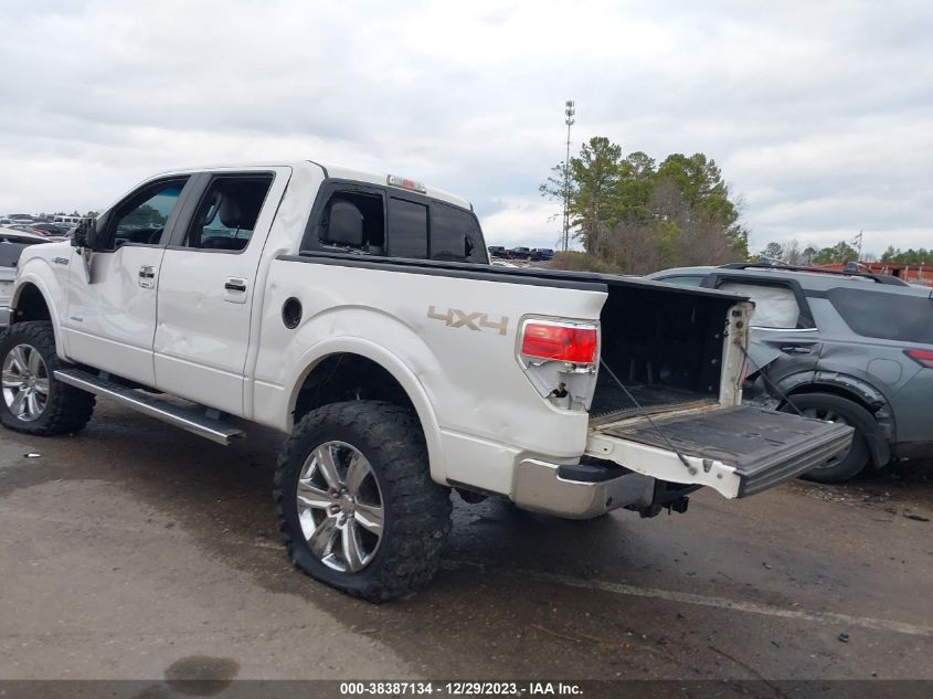 2014 FORD F-150 LARIAT - 1FTFW1ET1EFC67489