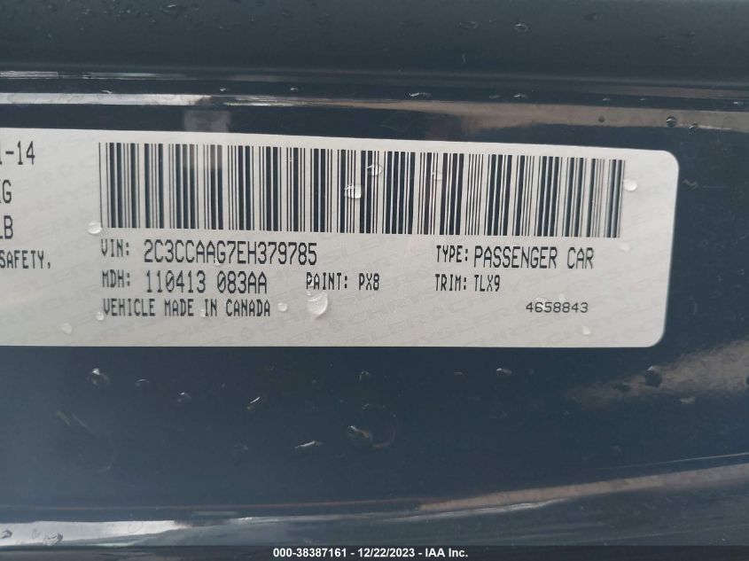 2014 CHRYSLER 300 - 2C3CCAAG7EH379785