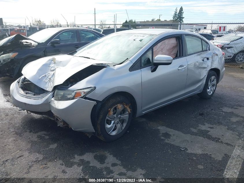 2014 HONDA CIVIC LX - 19XFB2E54EE035627