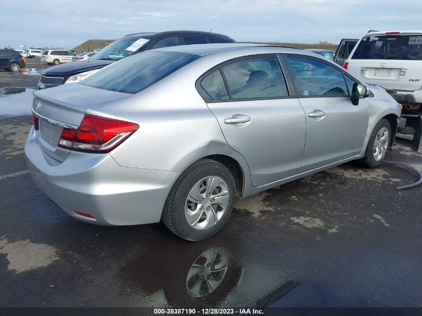 2014 HONDA CIVIC LX - 19XFB2E54EE035627