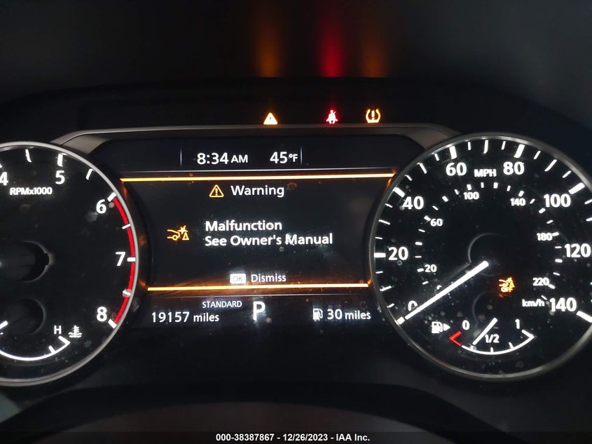 VIN JN8BT3BA0PW412857 2023 NISSAN ROGUE SV