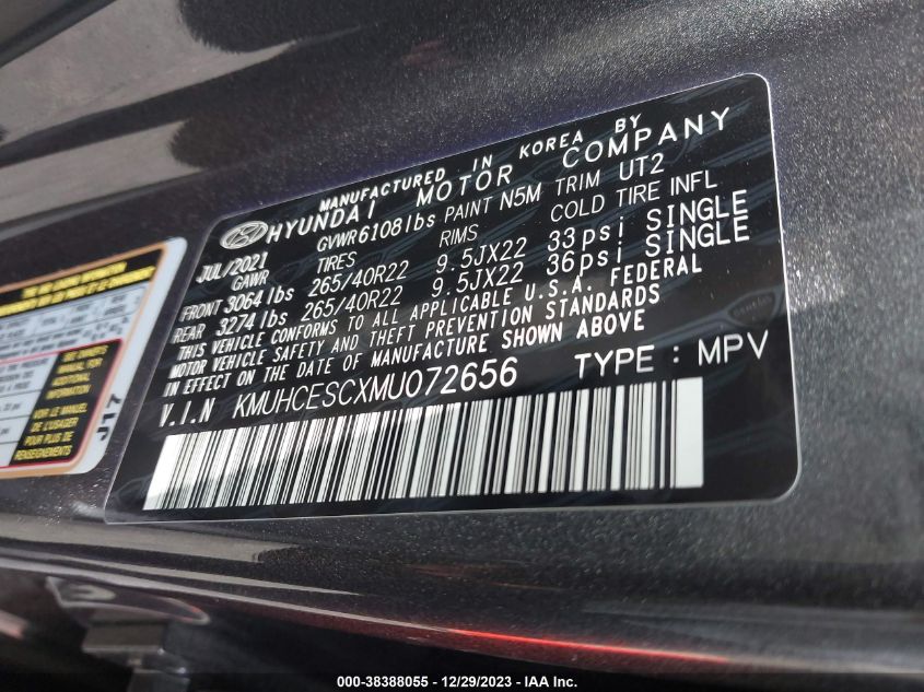 2021 GENESIS GV80 3.5T AWD KMUHCESCXMU072656