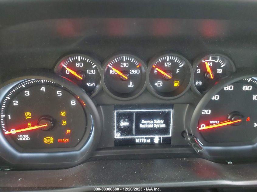 2020 CHEVROLET SILVERADO 1500 2WD  STANDARD BED WT - 1GCRWAEF9LZ350137