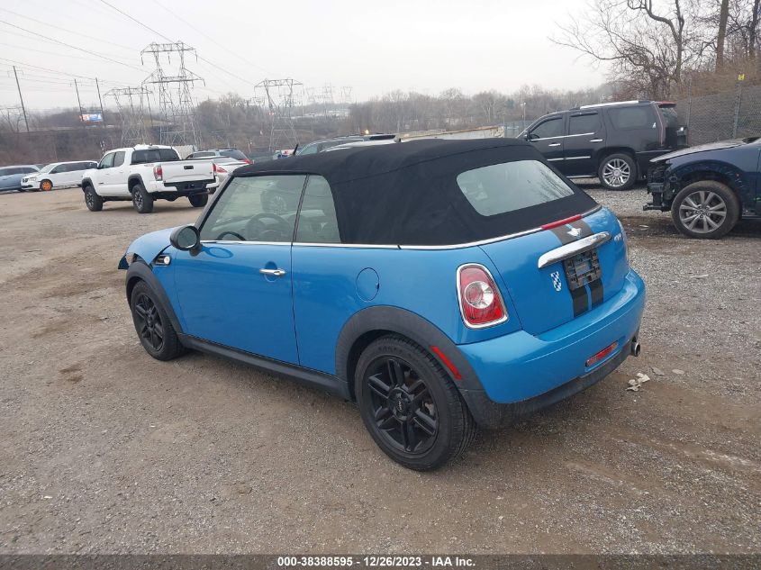 2013 MINI CONVERTIBLE WMWZN3C52DT568933