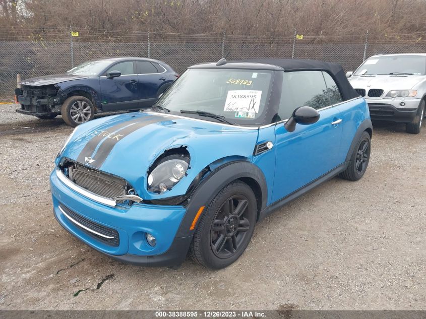 2013 MINI CONVERTIBLE WMWZN3C52DT568933