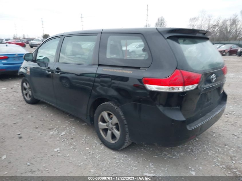 2013 TOYOTA SIENNA L V6 7 PASSENGER - 5TDZK3DC4DS294478