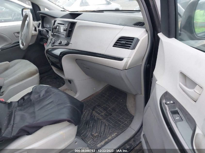 2013 TOYOTA SIENNA L V6 7 PASSENGER - 5TDZK3DC4DS294478