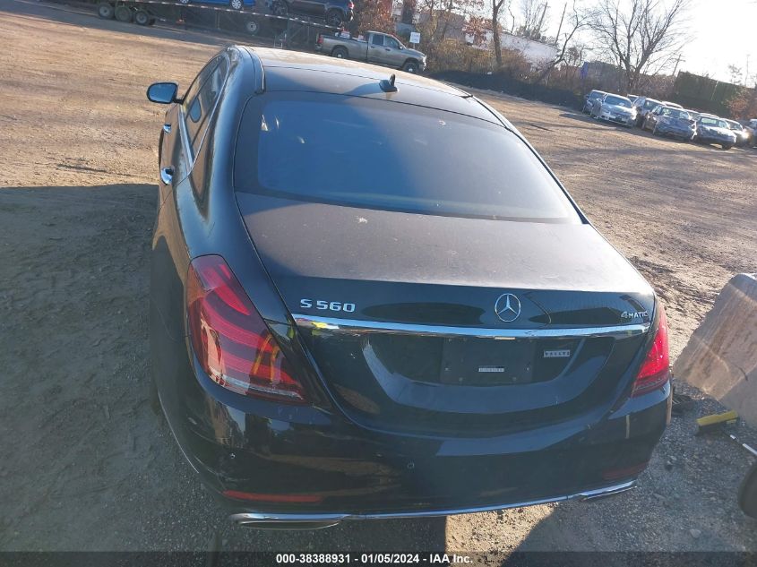 2018 MERCEDES-BENZ S 560 4MATIC WDDUG8GB1JA421343
