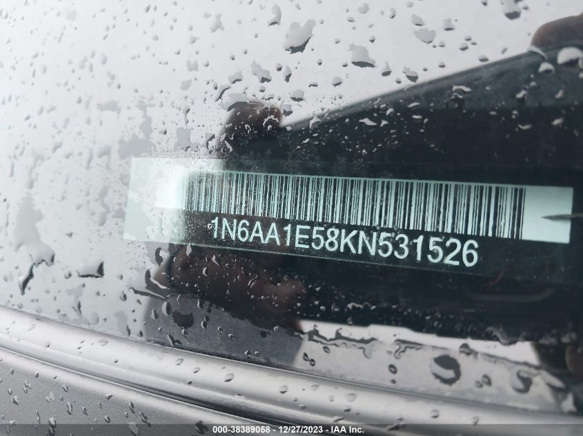 2019 NISSAN TITAN SV/PLATINUM/PRO-4X/PLATIN - 1N6AA1E58KN531526
