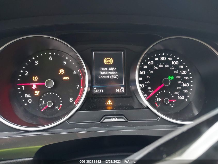 2019 VOLKSWAGEN TIGUAN 2.0T S - 3VV0B7AXXKM041669