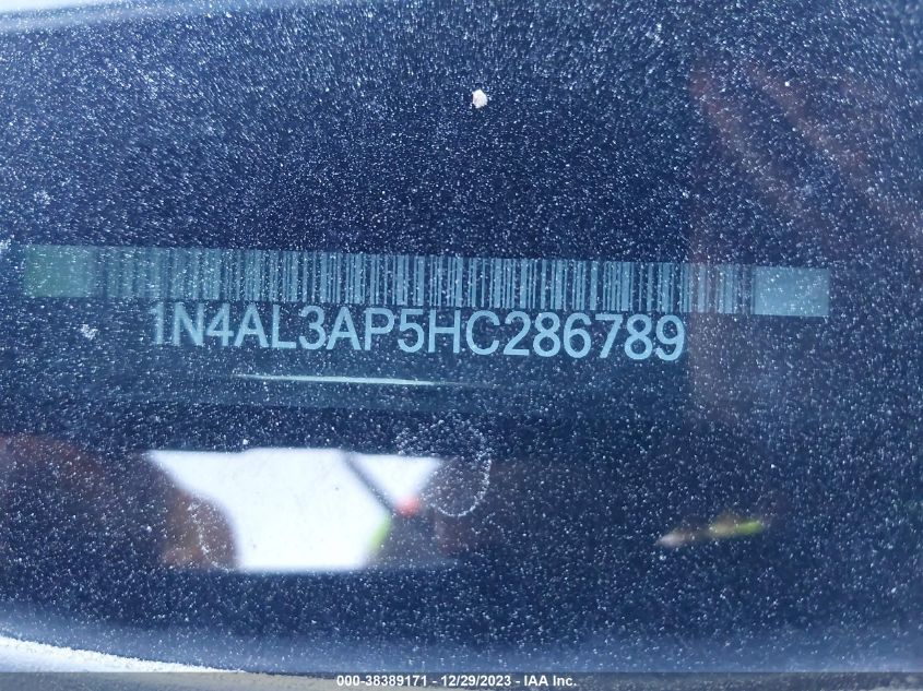 2017 NISSAN ALTIMA 2.5 SV - 1N4AL3AP5HC286789