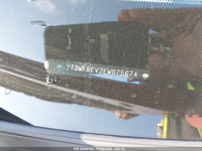 2014 TOYOTA RAV4 XLE - 2T3WFREV2EW075674