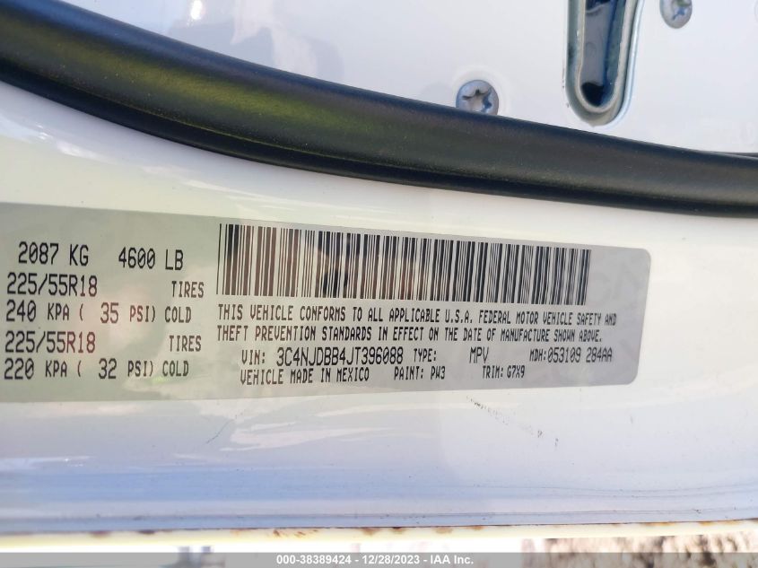 2018 JEEP COMPASS LATITUDE - 3C4NJDBB4JT396088