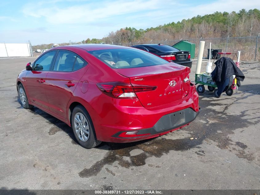 2019 HYUNDAI ELANTRA SE - KMHD74LF0KU805119