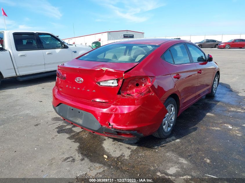 2019 HYUNDAI ELANTRA SE - KMHD74LF0KU805119