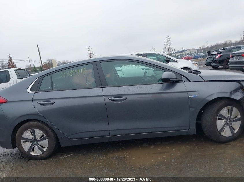 2019 HYUNDAI IONIQ HYBRID BLUE - KMHC65LC4KU165796
