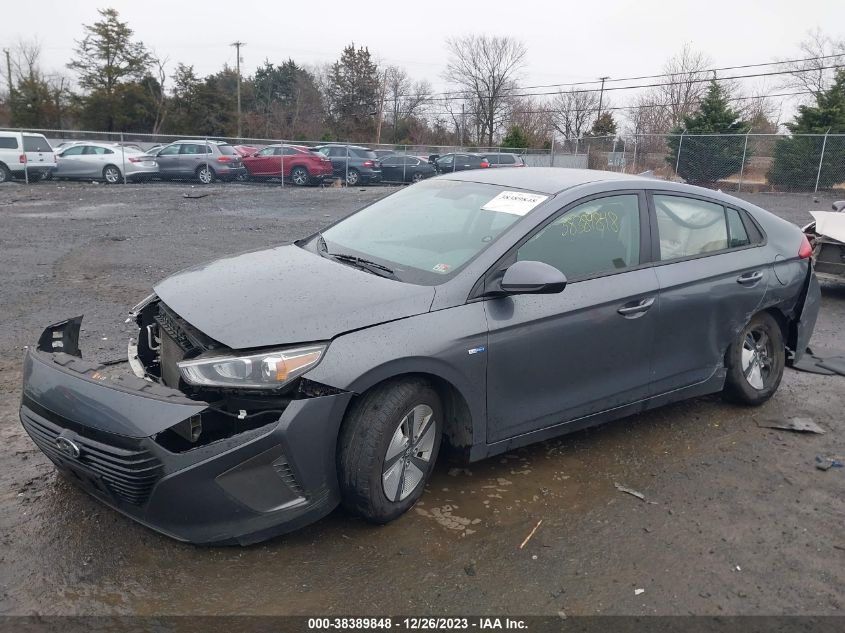2019 HYUNDAI IONIQ HYBRID BLUE - KMHC65LC4KU165796