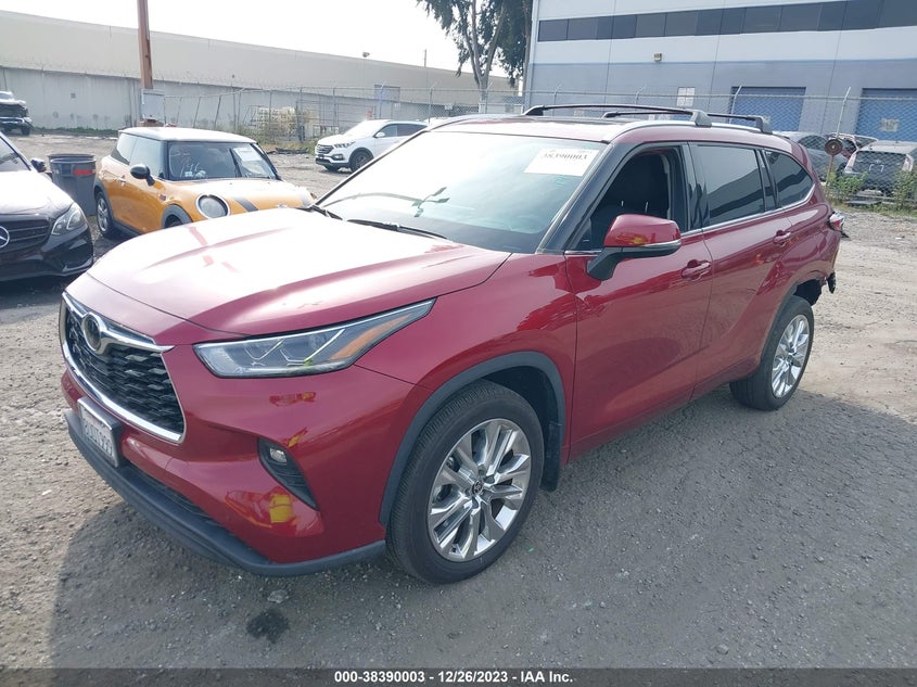 2021 TOYOTA HIGHLANDER LIMITED VIN: 5TDYZRAH3MS515336