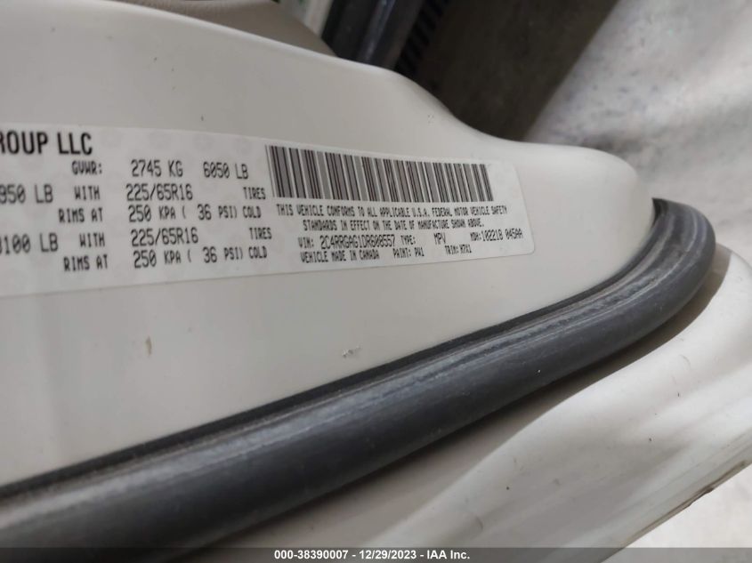 2013 RAM CARGO TRADESMAN 2C4RRGAG1DR608557