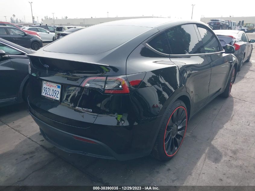 2022 TESLA MODEL Y PERFORMANCE DUAL MOTOR ALL-WHEEL DRIVE - 7SAYGDEF1NF487563