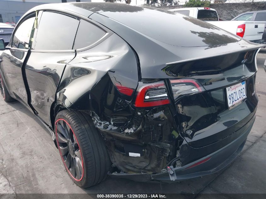 2022 TESLA MODEL Y PERFORMANCE DUAL MOTOR ALL-WHEEL DRIVE - 7SAYGDEF1NF487563
