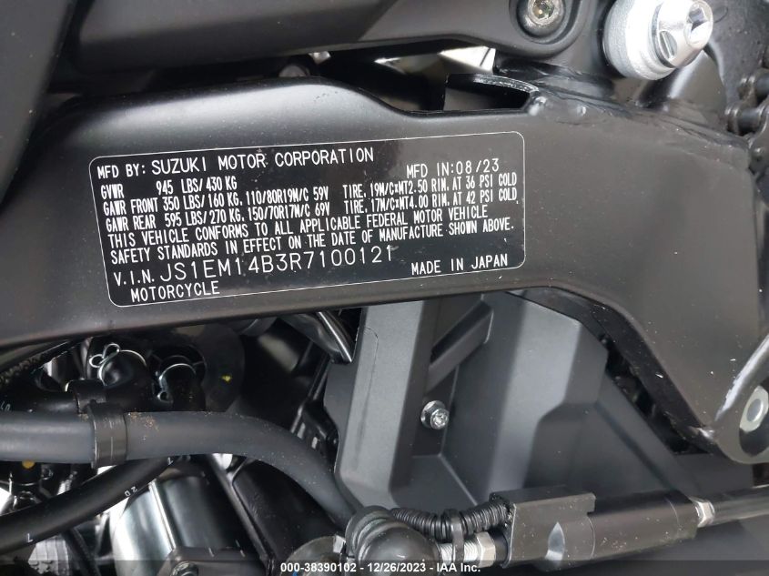 2024 SUZUKI DL800 RQ/RQA - JS1EM14B3R7100121