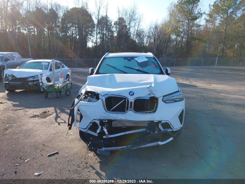 2022 BMW X3 XDRIVE30I - 5UX53DP03N9N10175