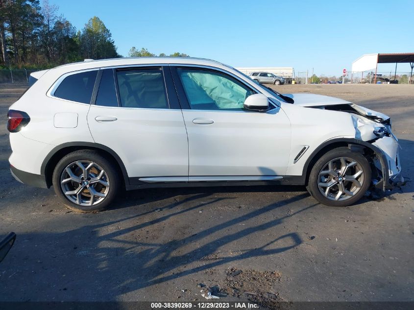 2022 BMW X3 XDRIVE30I - 5UX53DP03N9N10175