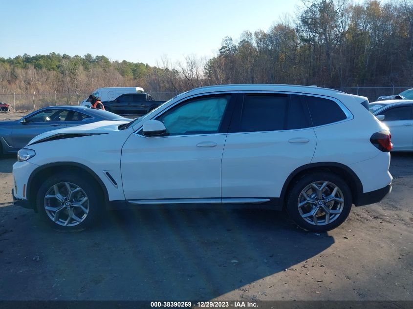 2022 BMW X3 XDRIVE30I - 5UX53DP03N9N10175