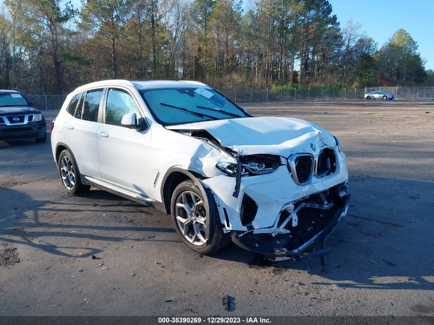 2022 BMW X3 XDRIVE30I - 5UX53DP03N9N10175