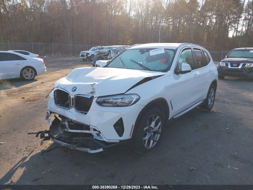 2022 BMW X3 XDRIVE30I - 5UX53DP03N9N10175