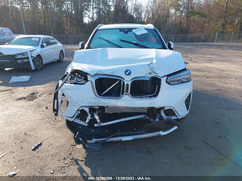 2022 BMW X3 XDRIVE30I - 5UX53DP03N9N10175