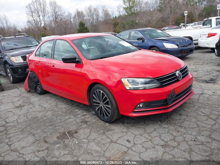 2016 VOLKSWAGEN JETTA 1.8T SPORT - 3VWD17AJ0GM226638