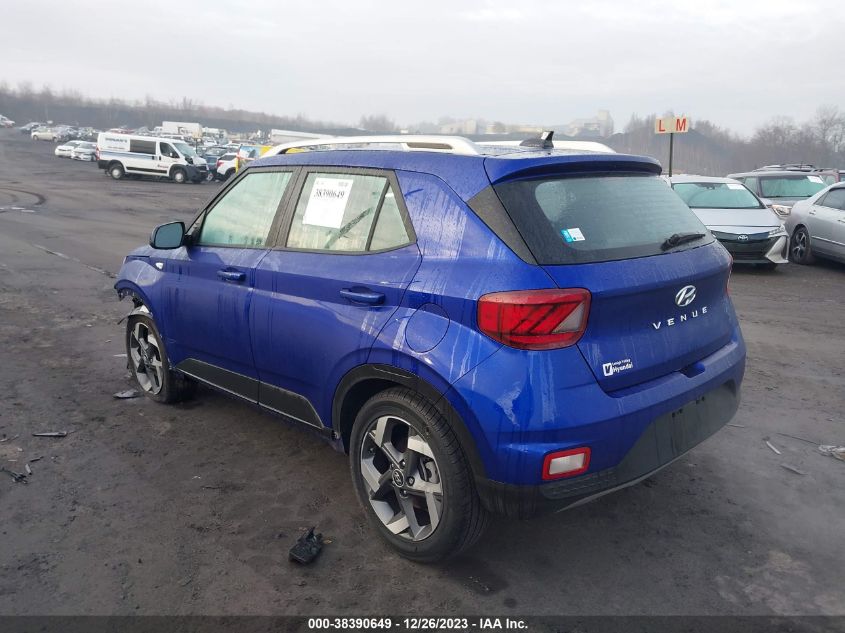 2022 HYUNDAI VENUE LIMITED - KMHRC8A36NU187066