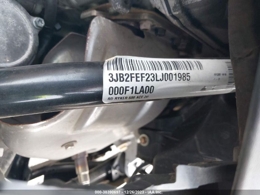 2020 CAN-AM RYKER 3JB2FEF23LJ001985